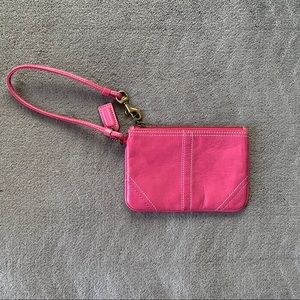 Pink Coach Wristlet